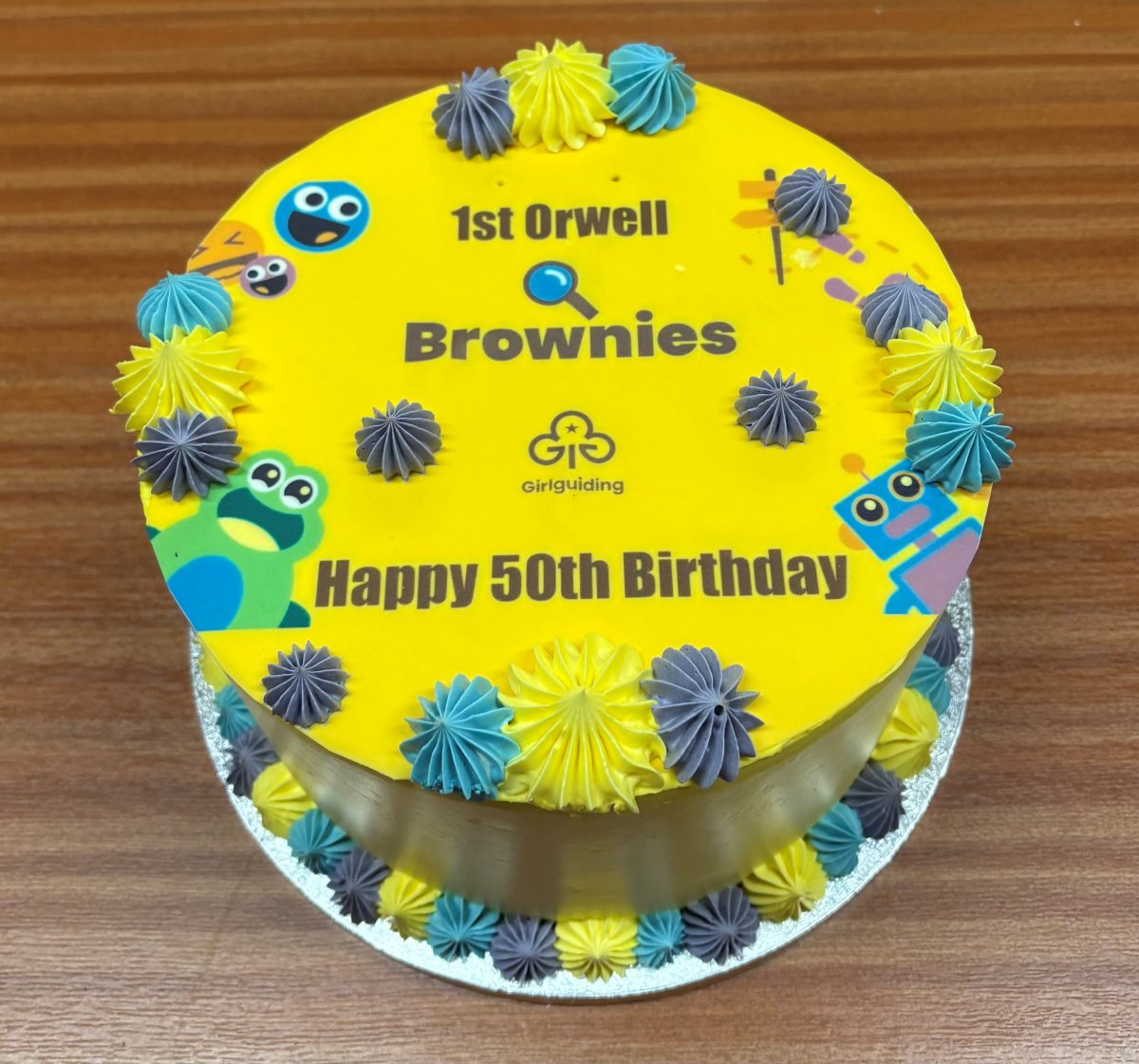 Orwell Brownies 50th birthday cake